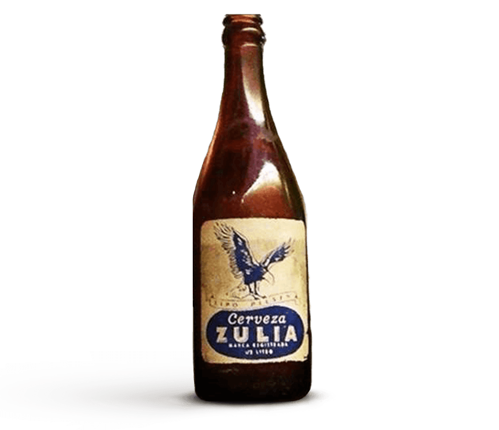 Botella antigua de cerveza zulia año 1945 a 1955